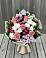Букет цветов из: Альстромерии, Гвоздики, Розы и Хризантемы в Юдино