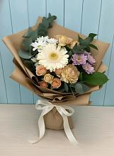 Букет цветов из:  Герберы и Хризантемы в Юдино