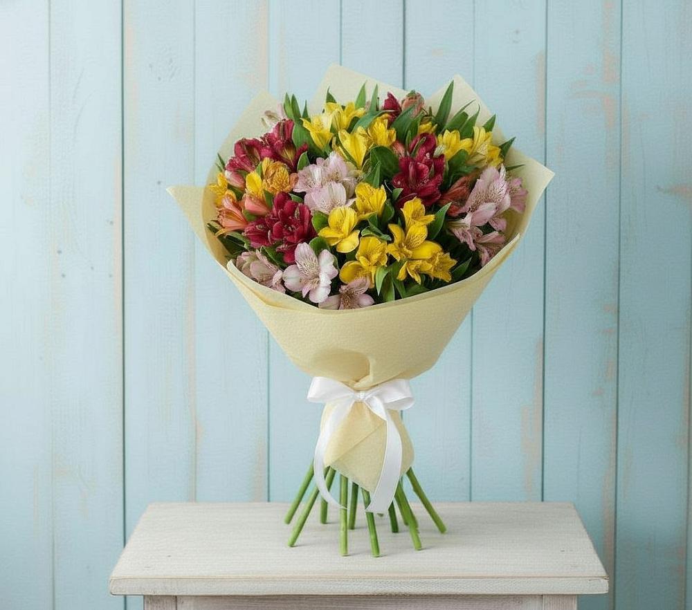 Букет цветов из: Альстромерии в Юдино