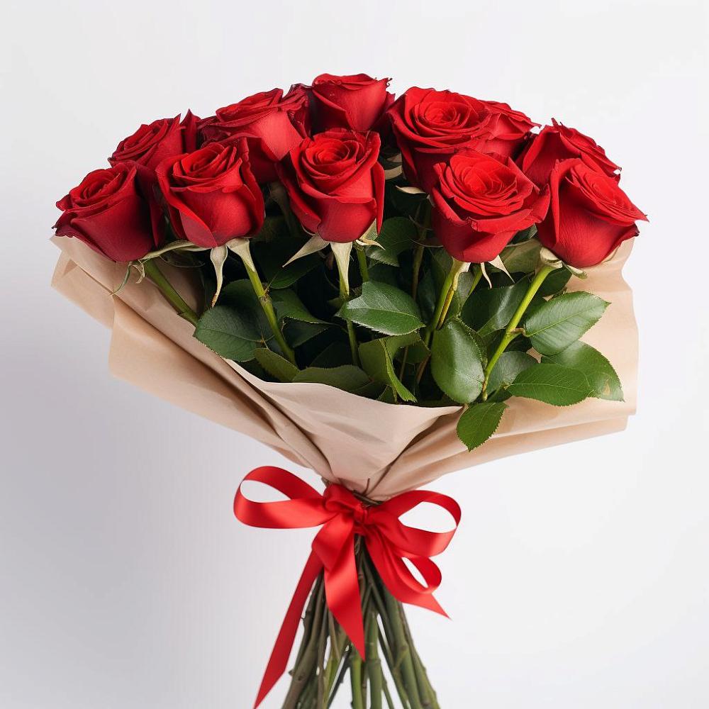 Букет 11 Красных роз Эдлесс Лав в Юдино